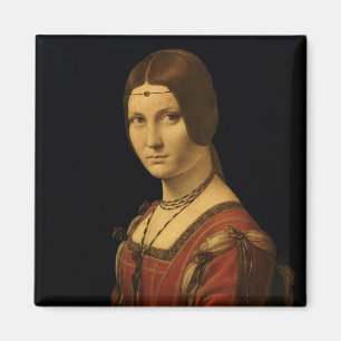 Portrait of a Lady from the Court of Milan Magnet