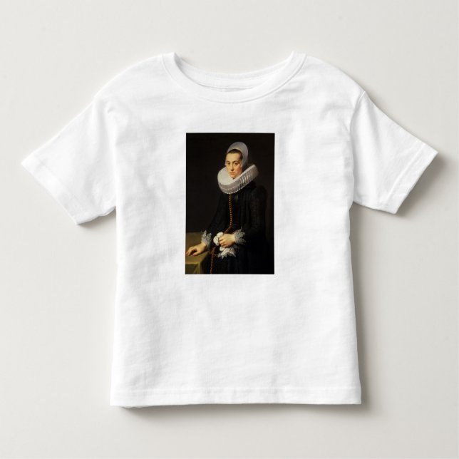 Portrait of a Lady in a Black Dress Toddler T-Shirt (Front)