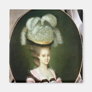 Portrait of a Lady in a Hat Magnet