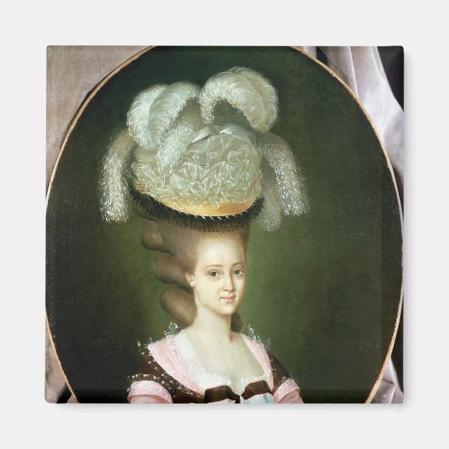 Portrait of a Lady in a Hat Magnet (Front)