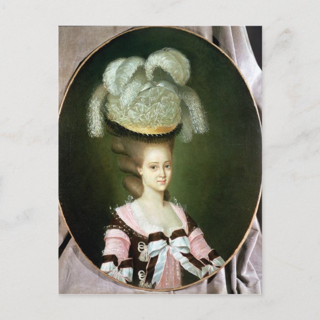 Portrait of a Lady in a Hat Postcard (Front)