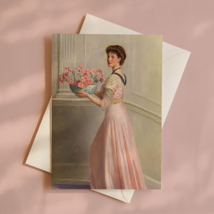 Portrait of a Lady in Pink   John Collier