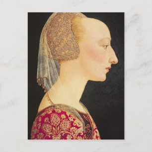 Portrait of a Lady in Red, 1460-70 Postcard