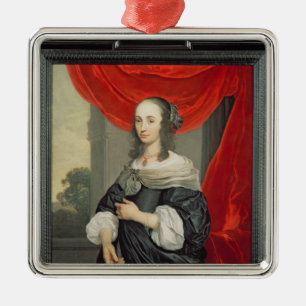 Portrait of a Lady Metal Ornament