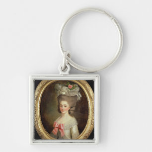 Portrait of a Lady (oil on canvas) Key Ring