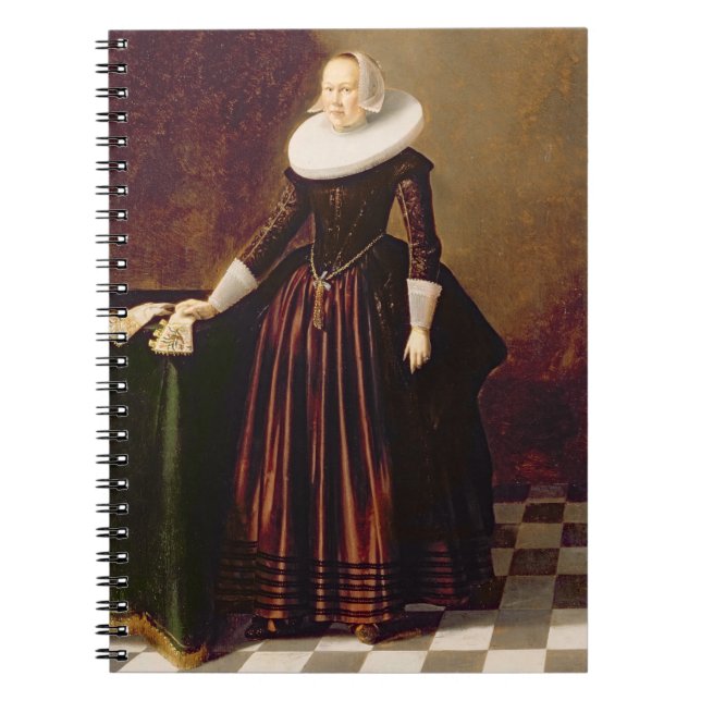 Portrait of a Lady (oil on panel) Notebook (Front)