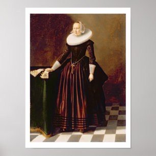 Portrait of a Lady (oil on panel) Poster