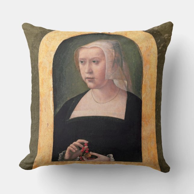Portrait of a lady (panel) cushion (Front)
