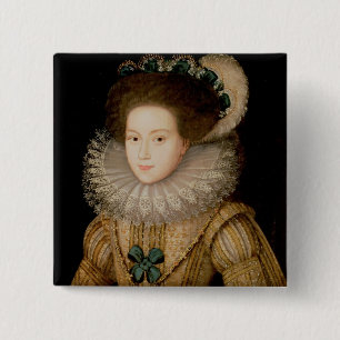 Portrait of a Lady, possibly Mary Queen of Scots ( 15 Cm Square Badge