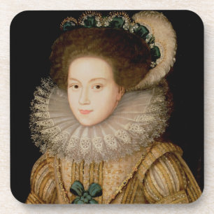 Portrait of a Lady, possibly Mary Queen of Scots ( Coaster