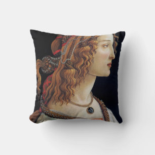 Portrait of a Lady, Sandro Botticelli Cushion