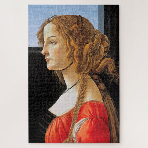 Portrait of a Lady, Sandro Botticelli Jigsaw Puzzle