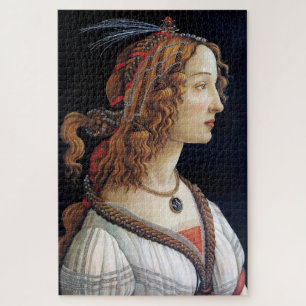 Portrait of a Lady, Sandro Botticelli Jigsaw Puzzle