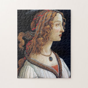 Portrait of a Lady, Sandro Botticelli Jigsaw Puzzle