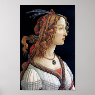 Portrait of a Lady, Sandro Botticelli Poster