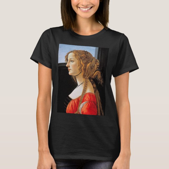 Portrait of a Lady, Sandro Botticelli T-Shirt (Front)