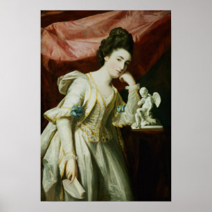 Portrait of a Lady with a Statuette of Cupid Poster