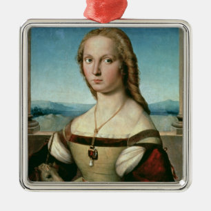 Portrait of a Lady with a Unicorn, c.1505-6 Metal Tree Decoration