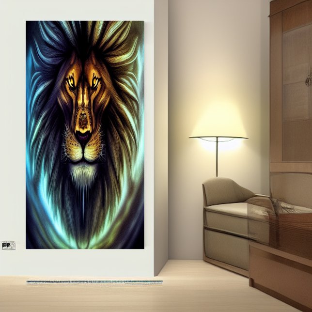 Portrait of a Lion head | AI Art Poster (Creator Uploaded)