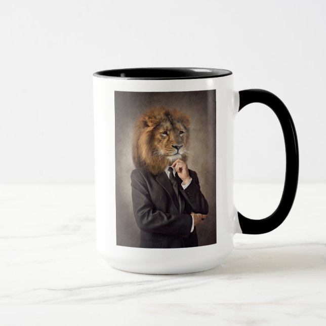 Portrait of A Lion Mug (Right)