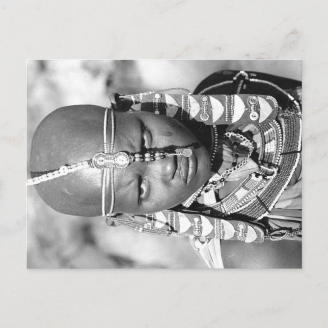 Portrait of a Maasai Postcard (Front)