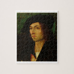 Portrait of a Man, 1506 (oil on panel) Jigsaw Puzzle
