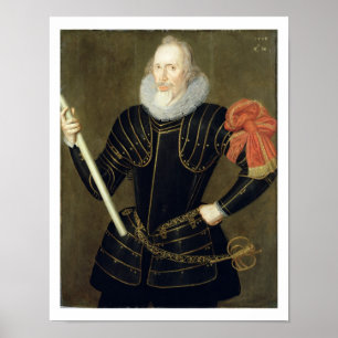 Portrait of a Man, 1593 (oil on panel) Poster