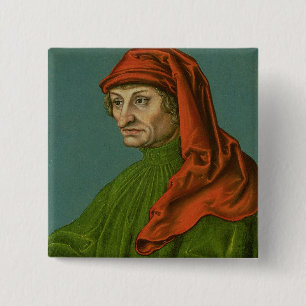 Portrait of a Man 2 15 Cm Square Badge