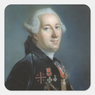Portrait of a Man 4 Square Sticker