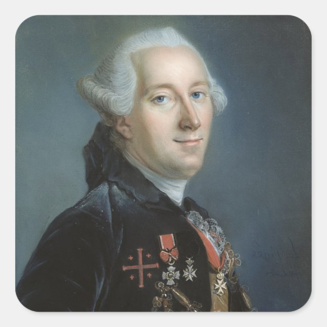 Portrait of a Man 4 Square Sticker (Front)