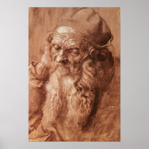 Portrait of a man, aged ninety-three, 1521 poster