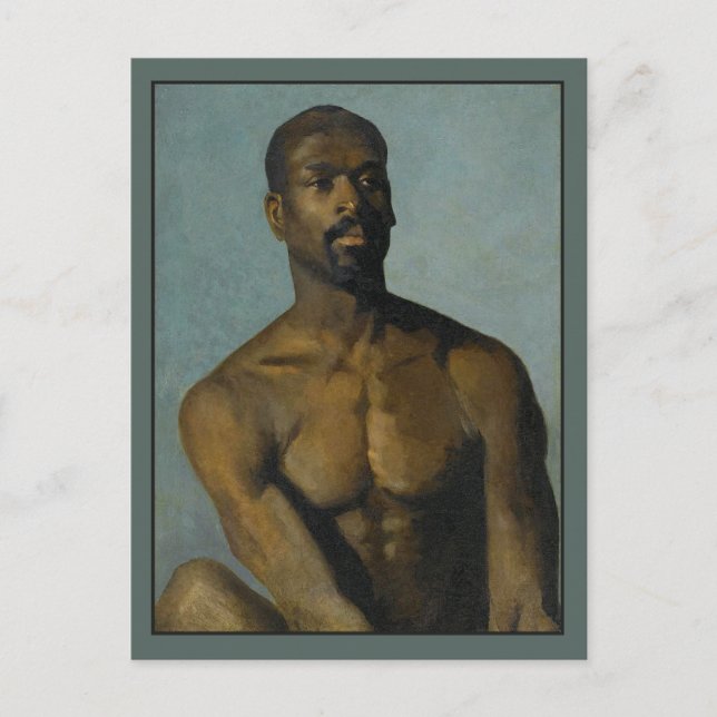 Portrait of a Man by Buchser Postcard (Front)