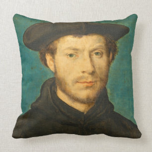 Portrait of a Man, c. 1536- 40 (oil on walnut) Cushion