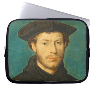 Portrait of a Man, c. 1536- 40 (oil on walnut) Laptop Sleeve