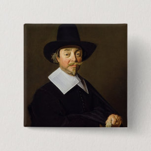 Portrait of a man, c.1643-45 15 cm square badge