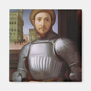 Portrait of a Man in Armour Magnet