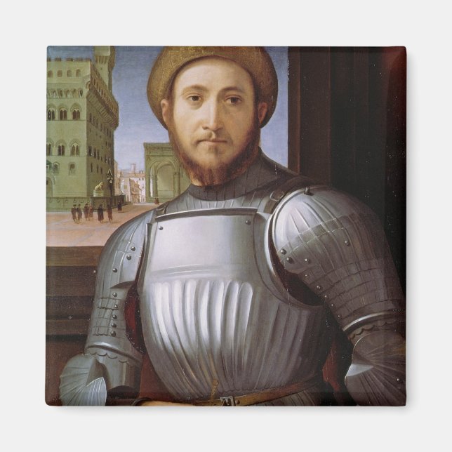 Portrait of a Man in Armour Magnet (Front)
