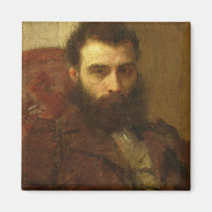 Portrait of a Man (oil on panel) Magnet