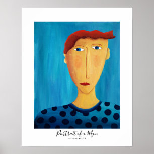 Portrait of a Man Painting Poster