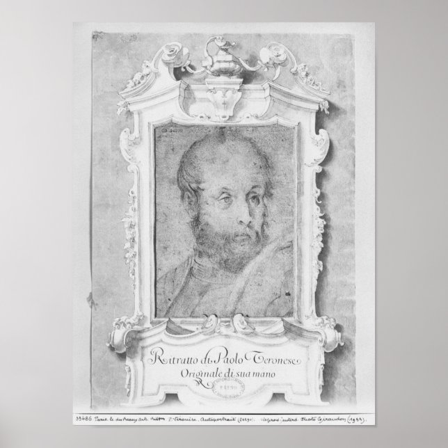 Portrait of a man presumed to be Veronese Poster (Front)