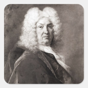 Portrait of a Man Square Sticker