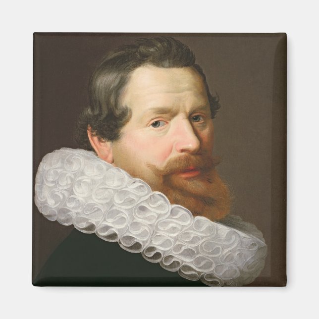 Portrait of a Man Wearing a Ruff Magnet (Front)