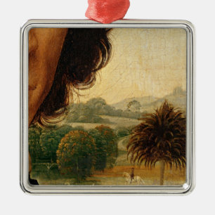 Portrait of a Man with a Coin Metal Ornament