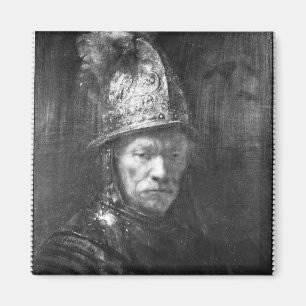 Portrait of a Man with a Golden Helmet, 1648 Magnet
