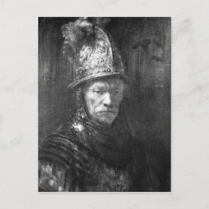 Portrait of a Man with a Golden Helmet, 1648 Postcard