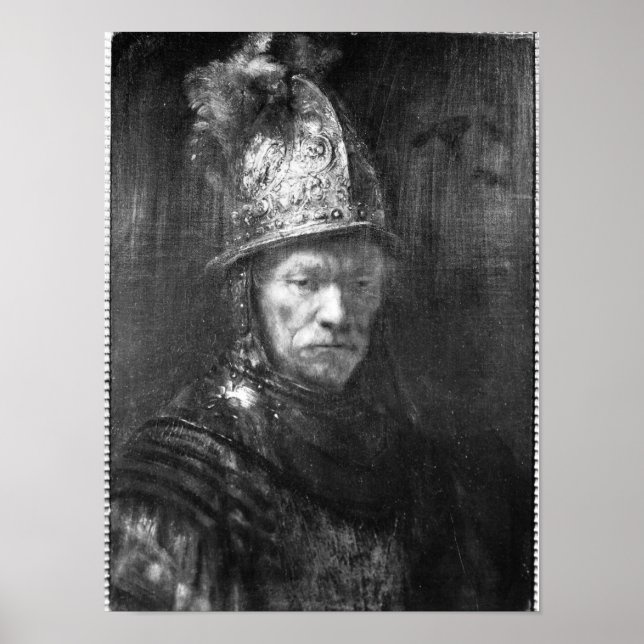 Portrait of a Man with a Golden Helmet, 1648 Poster (Front)