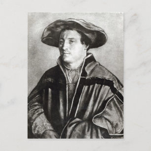 Portrait of a man with a red hat, c.1530 postcard
