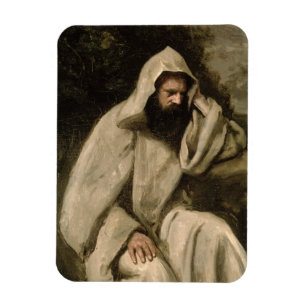 Portrait of a Monk, c.1840-45 (oil on canvas) Magnet