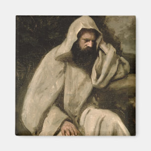 Portrait of a Monk, c.1840-45 (oil on canvas) Magnet