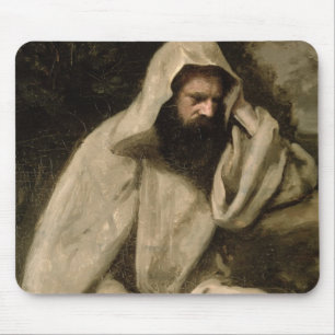 Portrait of a Monk, c.1840-45 (oil on canvas) Mouse Pad